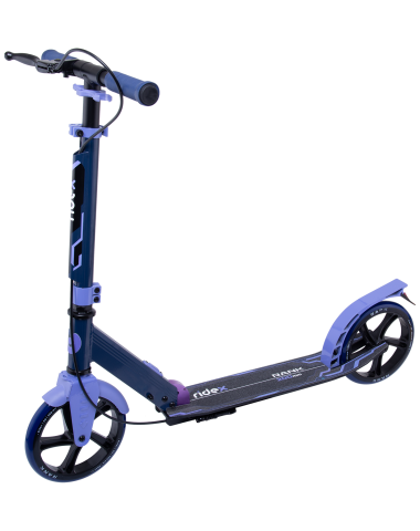 Самокат 2-колесный Rank 200 мм, ручной тормоз, синий/фиолетовый Самокат 2-колесный Rank 200 мм, ручной тормоз, синий/фиолетовый