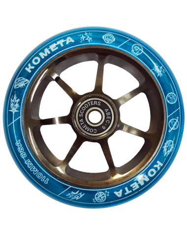 Колесо д/сам. Комета Старт (Прозр.синий / Хром.Черный)