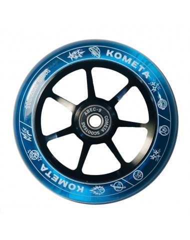 Колесо д/сам. Комета Старт (Прозр.синий / Черный)