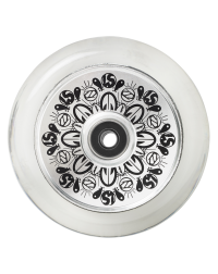 Колеса Leo Spencer 110 mm Sig Wheel (pair) - Silver Core / Clear PU Колеса Leo Spencer 110 mm Sig Wheel (pair) - Silver Core / Clear PU