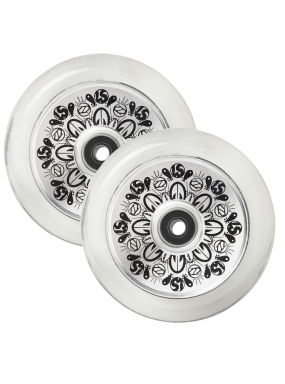 Колеса Leo Spencer 110 mm Sig Wheel (pair) - Silver Core / Clear PU Колеса Leo Spencer 110 mm Sig Wheel (pair) - Silver Core / Clear PU