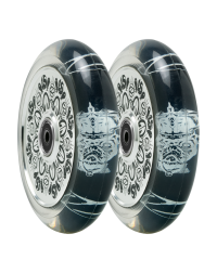 Колеса Leo Spencer 110 mm Sig Wheel (pair) - Silver Core / Clear PU Колеса Leo Spencer 110 mm Sig Wheel (pair) - Silver Core / Clear PU
