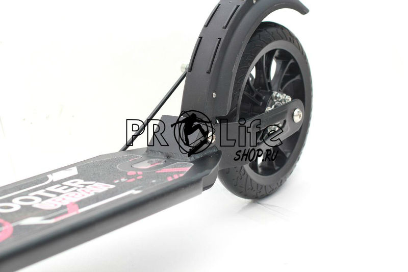 Самокат Urban Scooter с дисковым тормозом черный