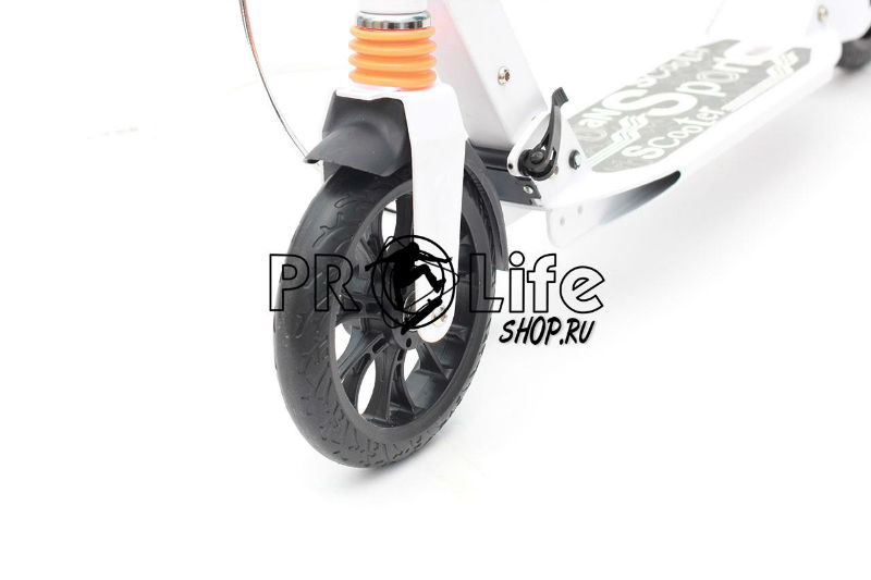 Самокат Urban Scooter с дисковым тормозом белый